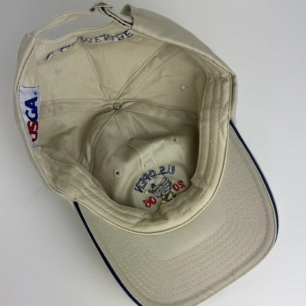 US‎ Open Winged Foot 2006 Golf Baseball Cap Hat Beige Adjustable USGA - Picture 5 of 7